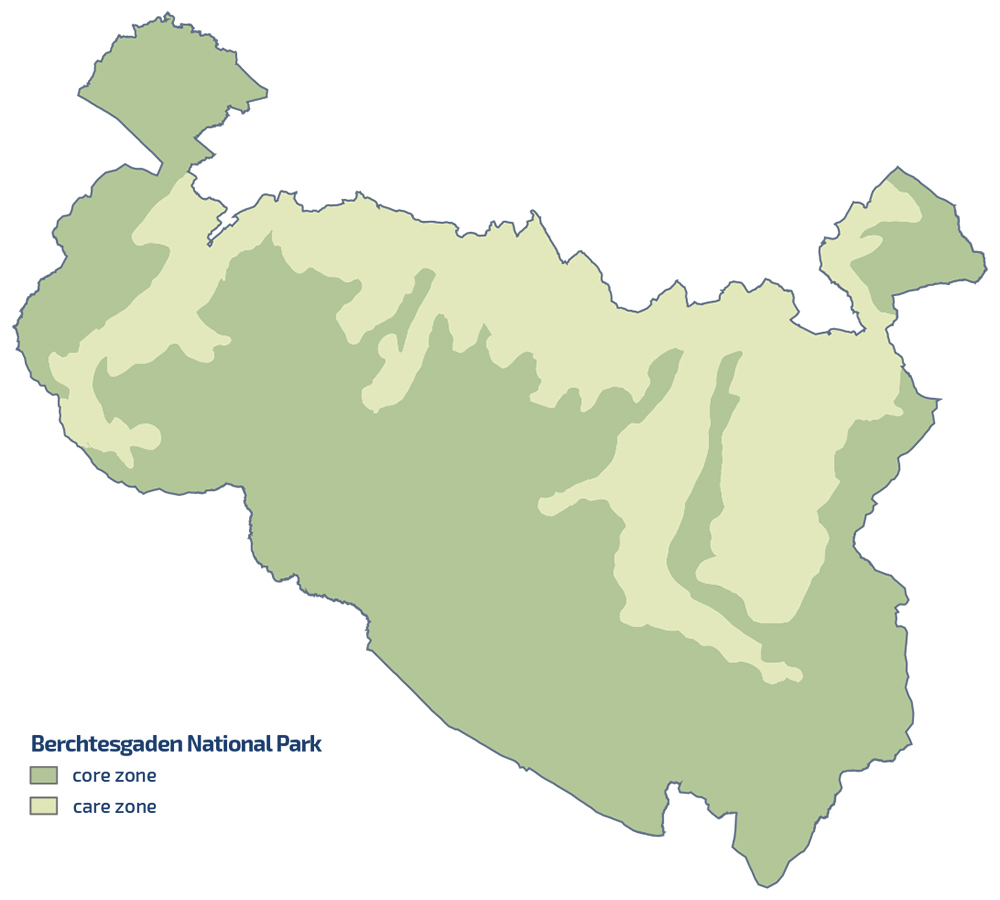 Zoning of the Berchtesgaden National Park