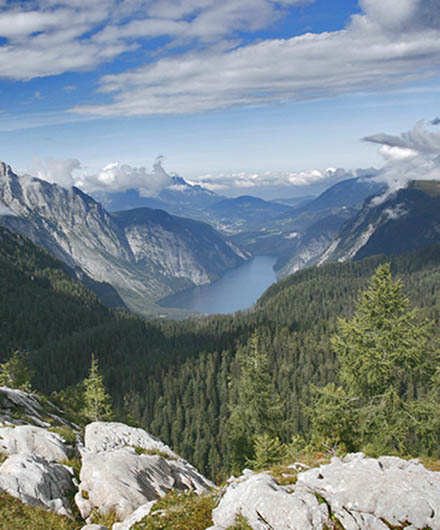 View over the Berchtesgaden National Park