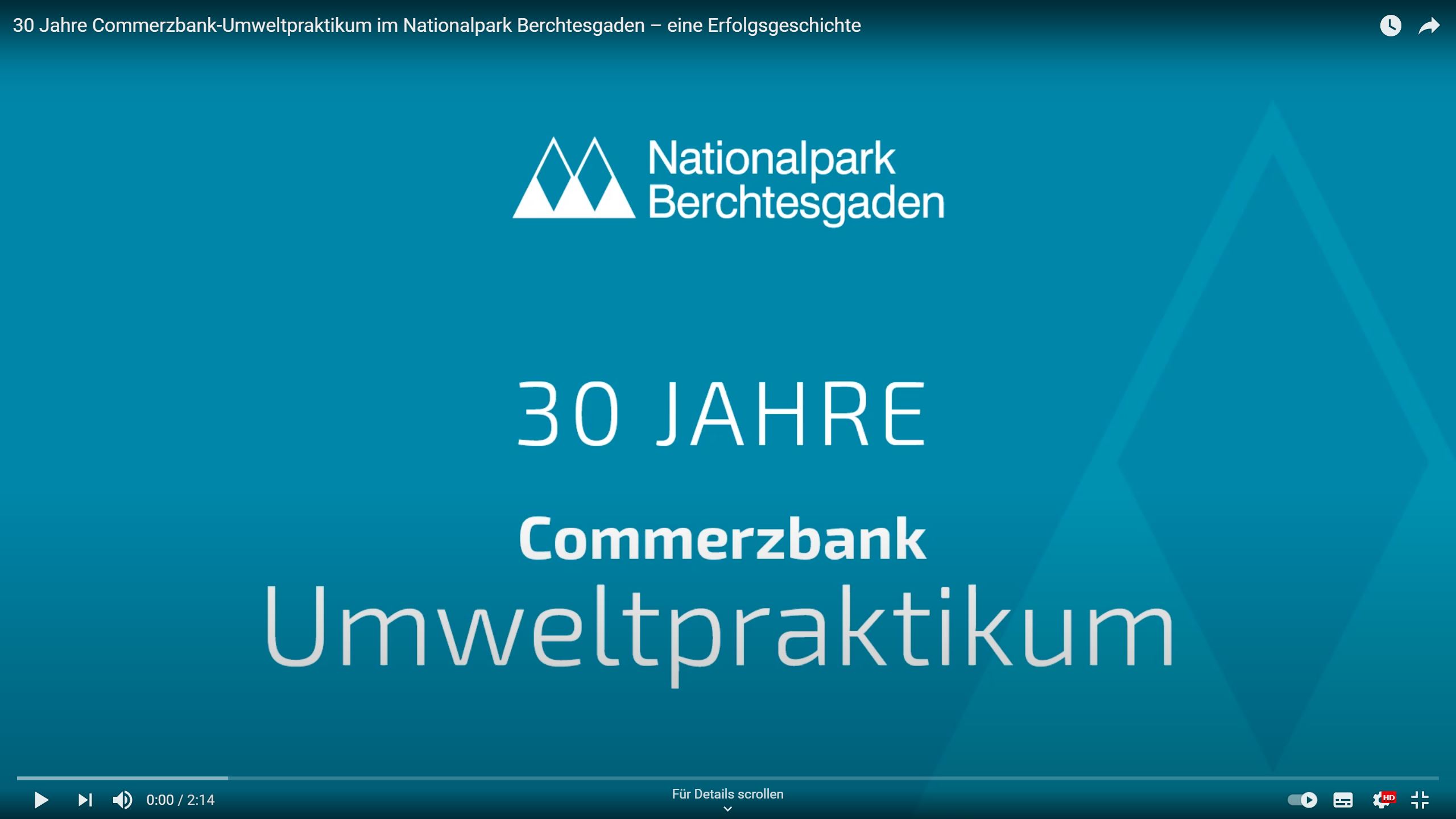 30 Jahre Commerzbank Umweltpraktikum